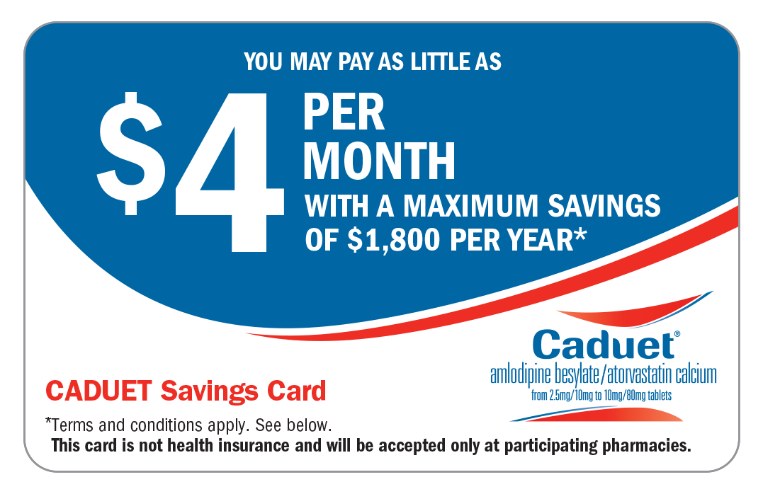 CADUET Savings Card